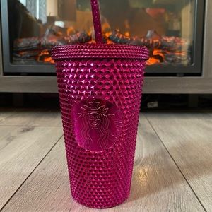 NWT- Starbucks Fall 2022 Pink/ Berry Studded Tumbler 16oz
